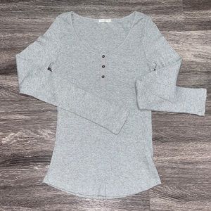 Gray cotton top